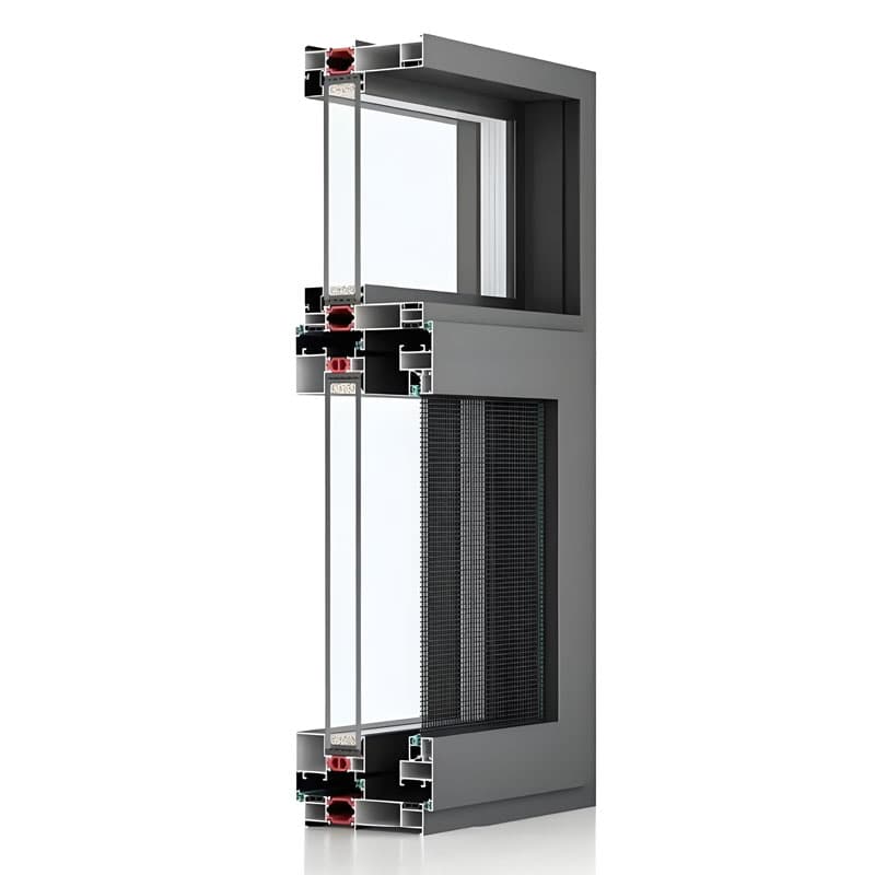 110 Series Broken Bridge Window Screen Integrated External Opening Window